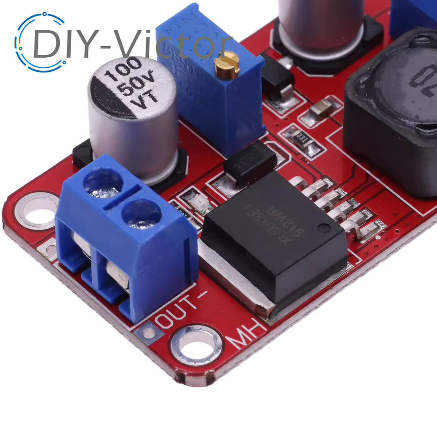 DC-DC Boost Step-Up Spannung Konverter XL6019 Einstellbarer Ausgangsspannungsregler in Rot - Bild 3