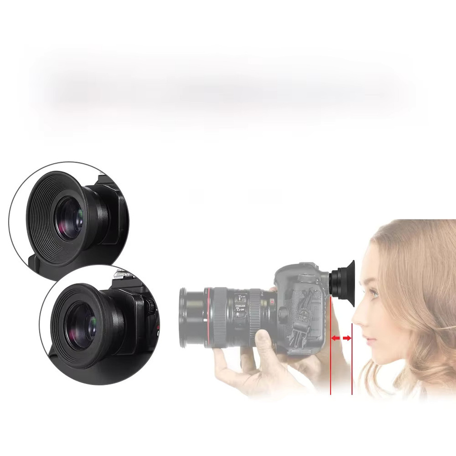 Arealer Fixfokus Augenmuschel Lupe Sucher Okular 1,51x für DSLR Kameras Schwarz - Bild 6