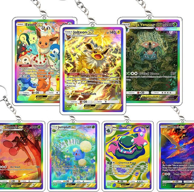 Keeppley Pokémon Eevee Venusaur Ex Regenbogen-Schlüsselanhänger, Taschenanhänger - Bild 1