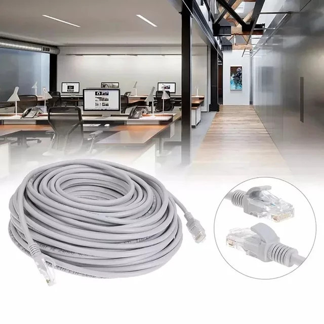 Wsellda Cat5e Ethernet LAN Netzwerkkabel mit RJ45 Stecker, Blau - Bild 1