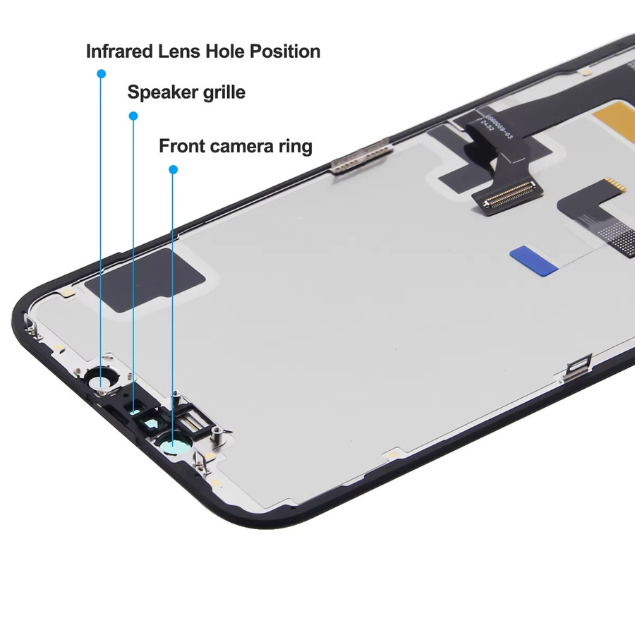 JK Soft OLED LCD-Touchscreen-Digitizer-Baugruppe Ersatzdisplay für iPhone 14 in Schwarz, kompatibel mit A2882 A2649 A2881 A2884 - Bild 3