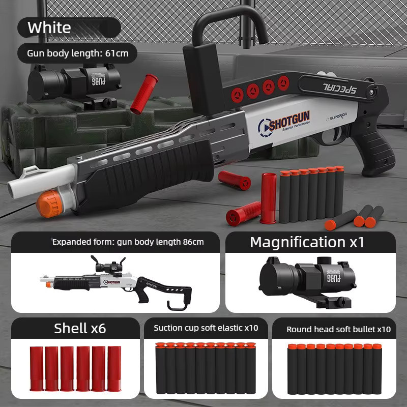 MYGVN Soft-Dart-Blaster Schrotflinte, Dual-Modus, mit Zielfernrohr, ab 14 Jahren - Bild 3