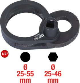 KS Tools Exzenter Klemm- und Drehvorrichtung in Schwarz aus Stahl, 25-55mm - Bild 1
