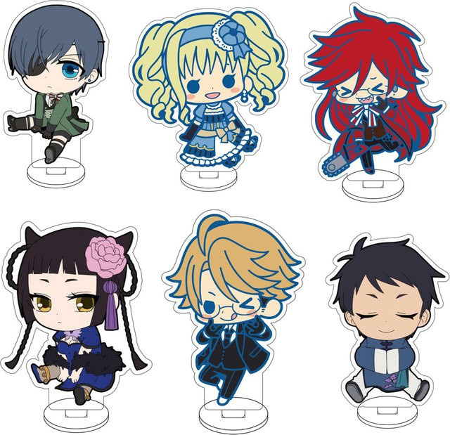 Bandai Black Butler Ciel Phantomhive Sebasuchan Mikaerisu Erizabesu Middofōdo, Acryl-Figurenständer, 10cm - Bild 1