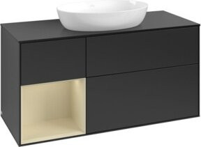 V&B Waschtischunterschrank Finion in Blau lackiert, Breite: 120 cm, Tiefe: 50,1 cm, Höhe: 50,1 cm - Bild 1