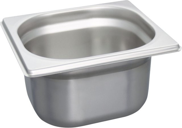 Schneider GN 1/6 Gastronormbehälter aus Edelstahl in Silber, Volumen: 1,6 l, Höhe: 10 cm - Bild 1