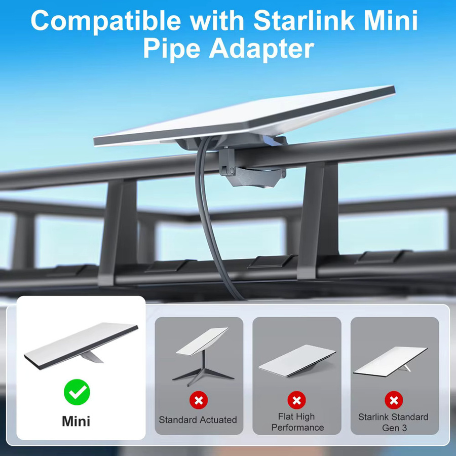 Starlink Mini Dachhalterung Montage-Kit für Satelliten-Internet-Kits zur Befestigung an Autodächern und Yachten - Bild 2