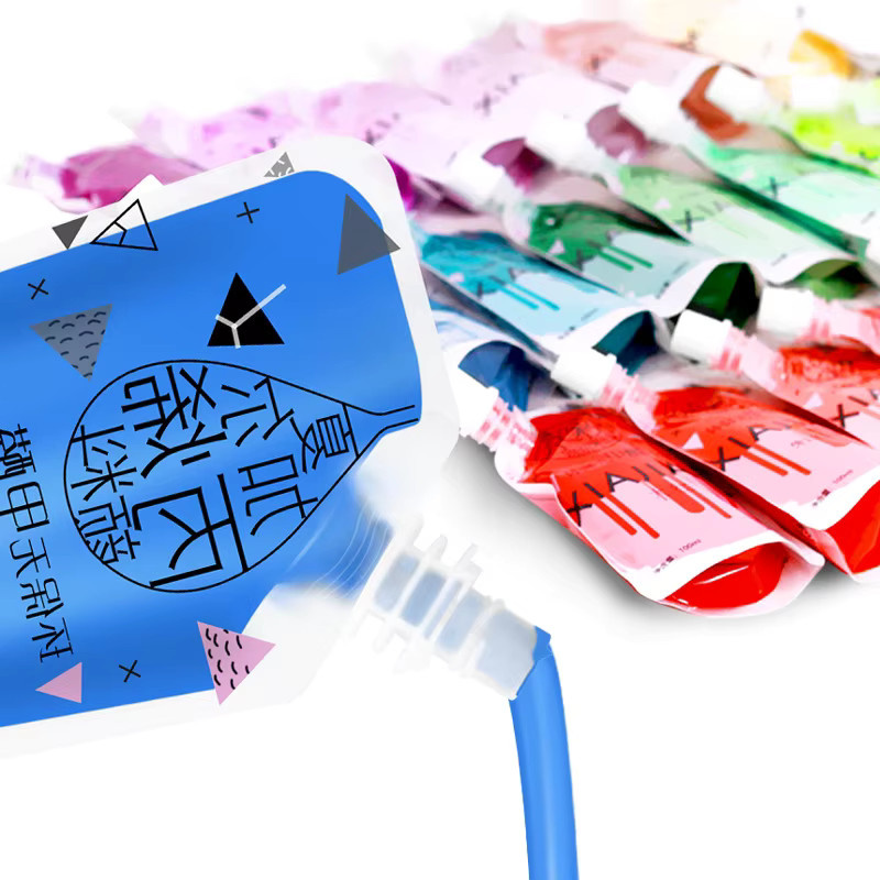 Xiajiaer Acrylfarbe Set mit 27 Farben für Kunstmalerei und Graffiti, 100 ml, Mehrfarbig - Bild 4