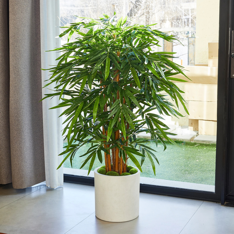 Künstlicher Bambus Nayoko von artplants in Grün, Höhe: 120 cm - Bild 2