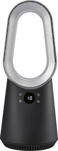TRONIC® Rotorloser Tischventilator in Schwarz mit Fernbedienung, Oszillation und Akkubetrieb - Bild 1
