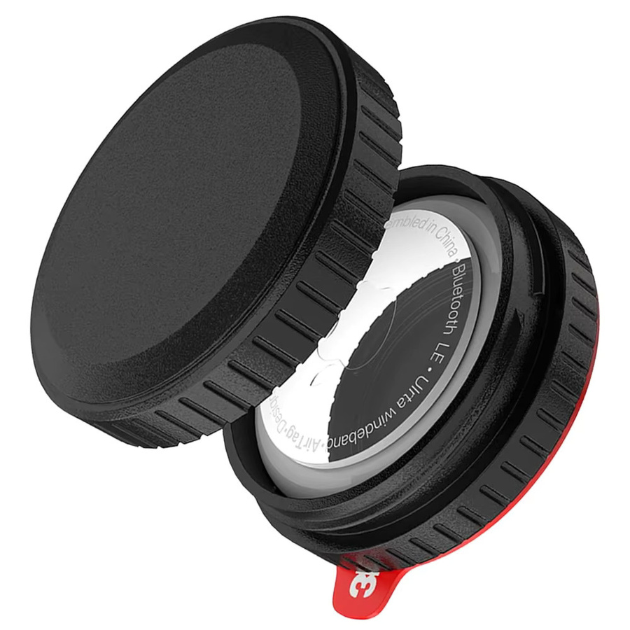Selbstklebende Schutzhülle für Apple AirTag in Schwarz für Ortung und Diebstahlschutz - Bild 4