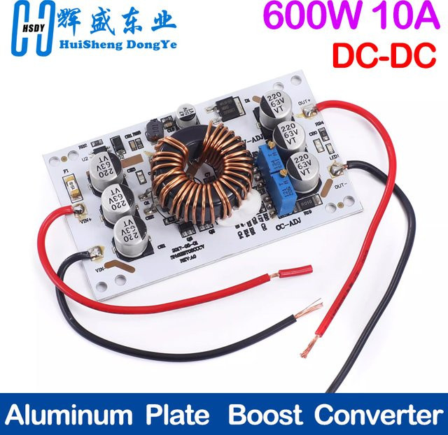 HUISHENGYUFA 600 W DC-DC Step Up Boost Converter Modul Spannungsregler 10 V-60 V zu 12 V-60 V 10 A - Bild 1