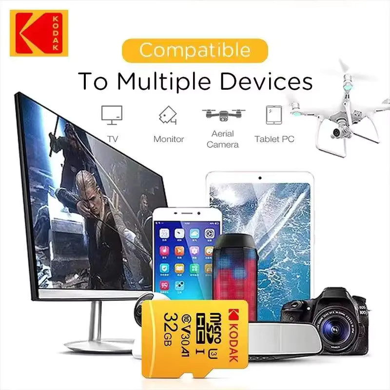 Kodak U3 A1 V30 MicroSD Speicherkarte Klasse 10 für Handy und Tablet-PC - Bild 1