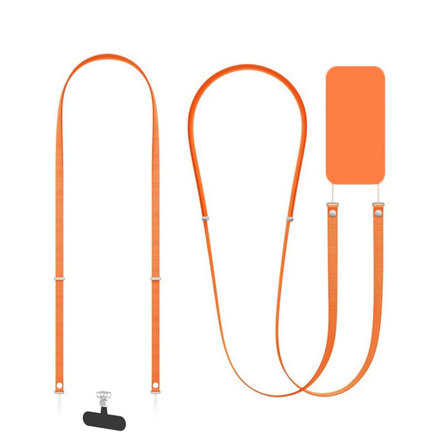 Magnetisches Umhängeband in Orange mit universeller Dichtung für alle Handys als verstellbare Handyhülle-Gurte - Bild 2