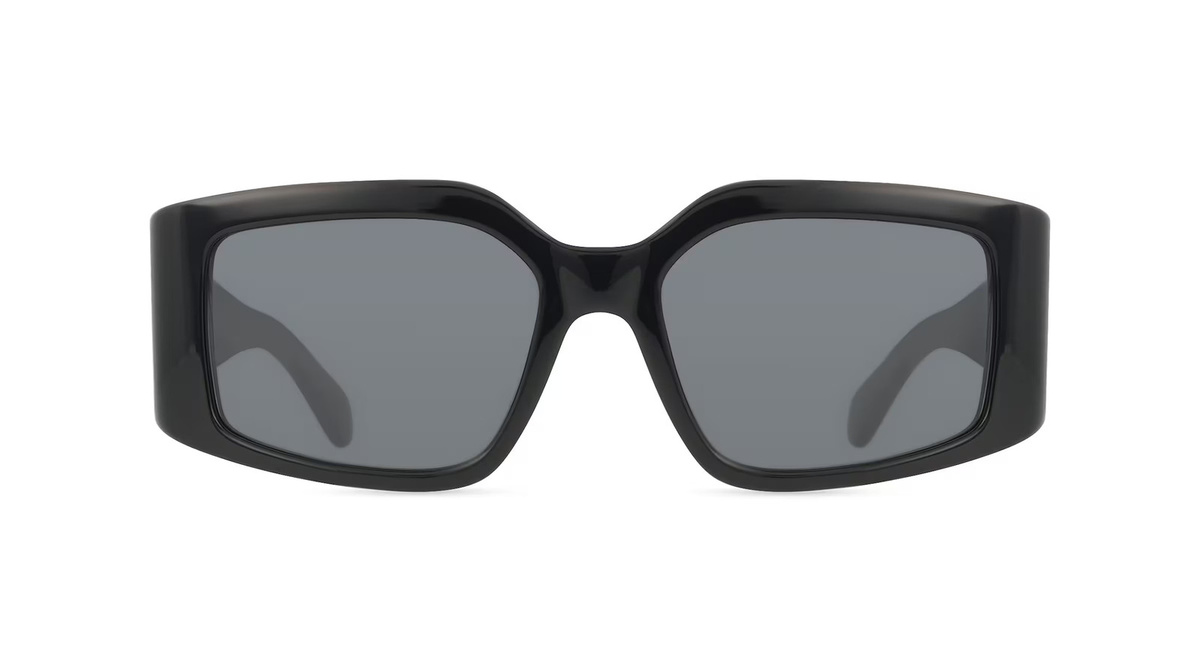 Ferragamo SF1101S Sonnenbrille, Vollrand, Eckig, Acetat, Unisex, schwarz, grau - Bild 1