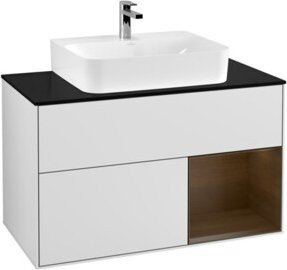 V&B Waschtischunterschrank Finion 100 in Weiß lackiert, B/T/H: 100 x 50,1 x 50,1 cm - Bild 1