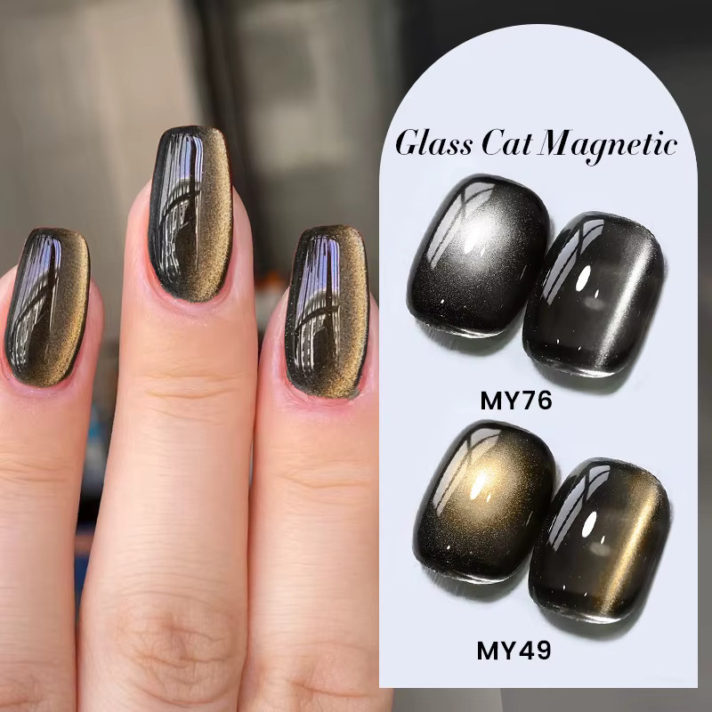 BORN PRETTY Magnetischer Gel-Nagellack, 10 ml, Schwarz, Glänzend - Bild 2