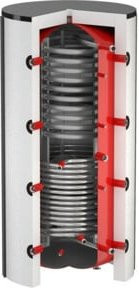 Flamco Duo FWS 750 l Kombi-Frischwasser-Speicher aus Edelstahl in Weiß - Bild 1