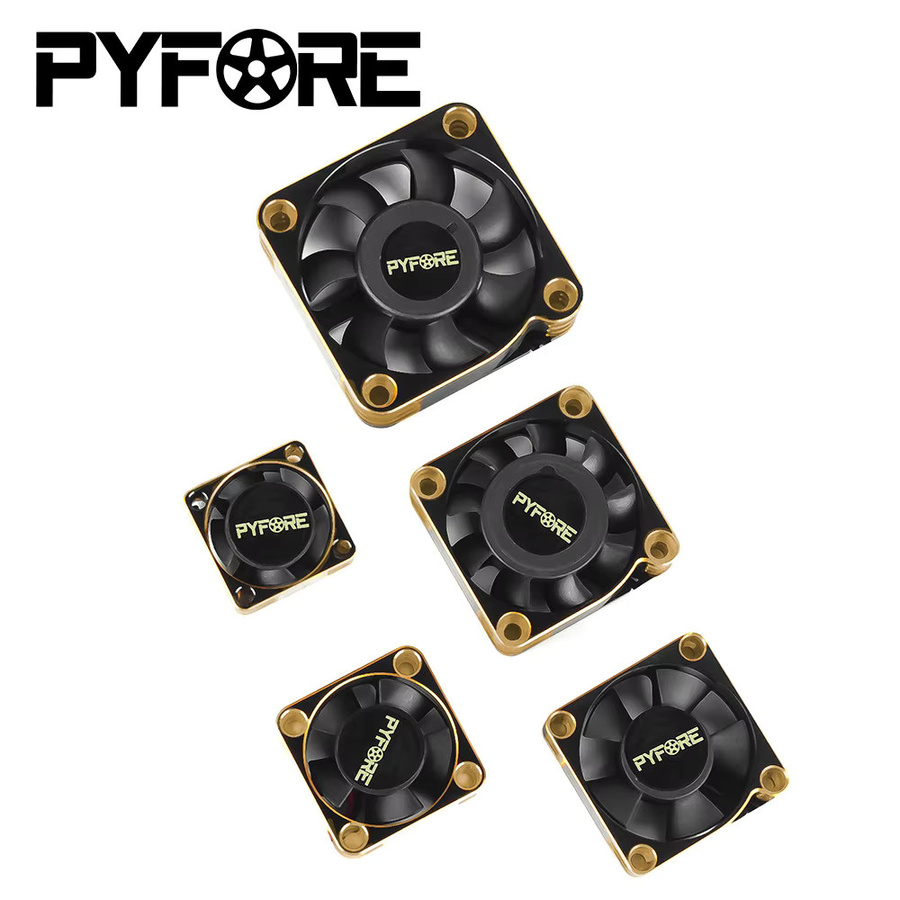 PYFORE ESC-Motorkühlventilator, Zubehör, Aluminiumlegierung, Schwarz - Bild 3