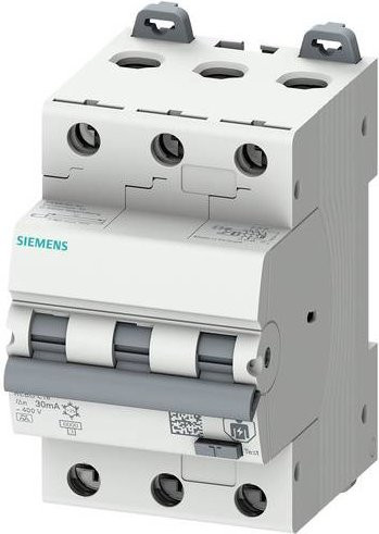 Siemens RCBO FI-Schutzschalter/Leitungsschutzschalter in Weiß, 10,0 A - Bild 1