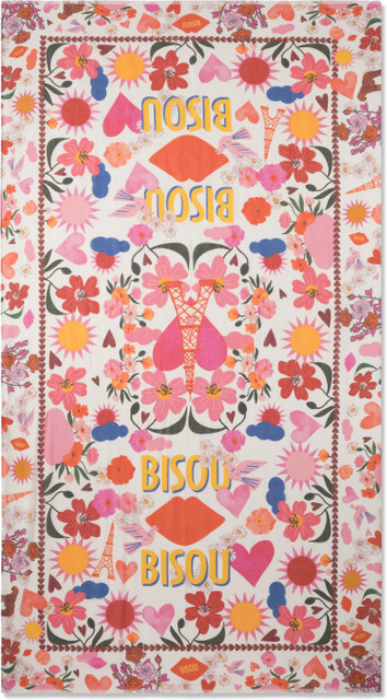 Codello Baumwollschal Bisou Pattern Mix, Damen, 100x180 cm - Bild 1