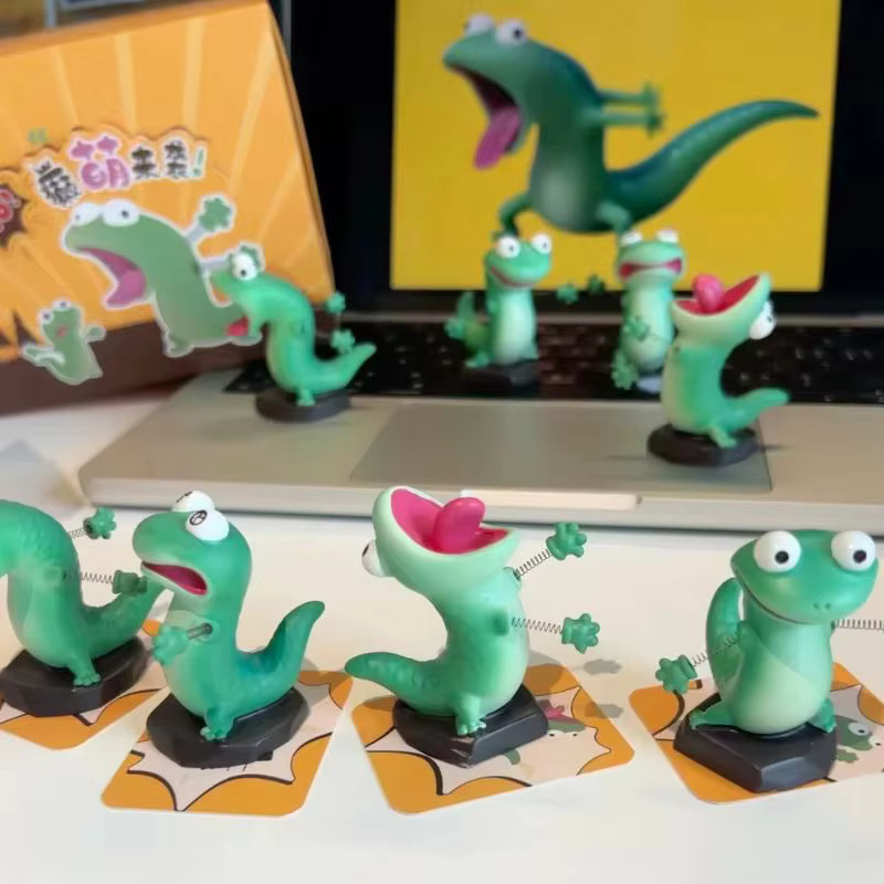 52TOYS Hoppers Tom Lizard Anime-Figur Blind Box, grüne Eidechsen-Cartoon-Tischfigur, Einzelfigur - Bild 5