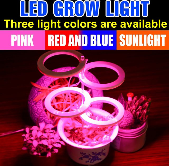 CanLing LED-Innenwachstumslichter mit Vollspektrum, USB-dimmbar und Timing-Funktion für Gemüse, Obst und Samen - Bild 1