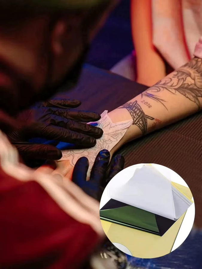 Hochwertiges Tattoo Transfer Papier in A4 Größe für Tattoo Transfer Maschinen, Weiß - Bild 3