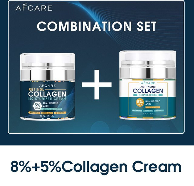 RAFCARE Gesichtscreme mit Kollagen, Hyaluronsäure, Retinol, Unisex - Bild 1
