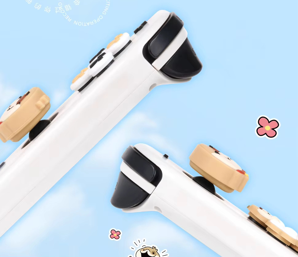 KomoKe Snake Spot Silikon Sticker Set für Nintendo Switch und Joy-Con mit D-Pad, ABXY Buttons und Thumb Stick Grips - Bild 3