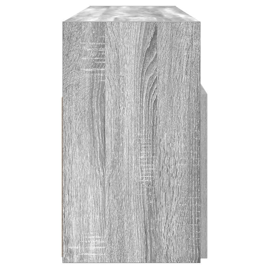 vidaXL TV-Schrank mit LED-Beleuchtung in Grau Sonoma Eiche, B/T/H: 120 x 30 x 50 cm - Bild 3