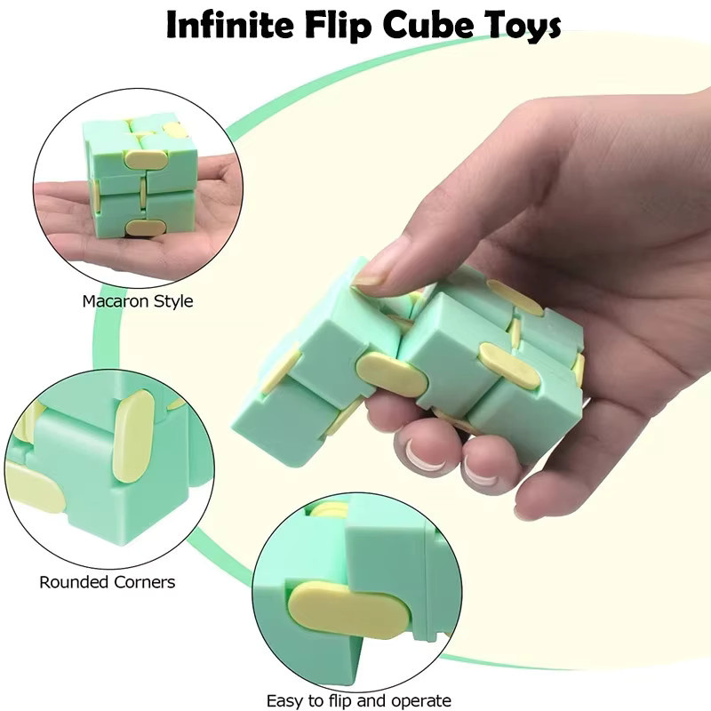 soulbao Unendliche Flipping Cube, Geometrische Cube 3D Verformung, 2-teiliges Set - Bild 2