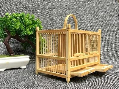 Binchi Outdoor Product Geflochtener Heuschreckenkäfig mit Kotwanne - Bild 1