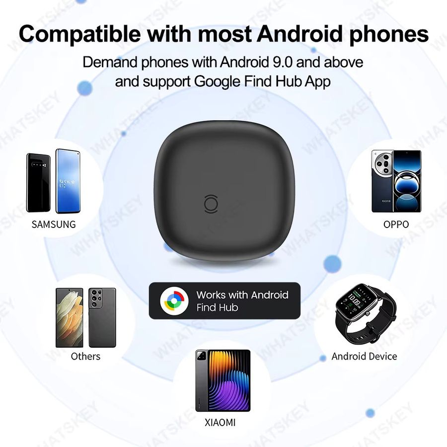 Peocke Intelligenter Standort-Tracker für Android-Geräte Kompatibel mit Google Find My Device App Schlüsselfinder in Schwarz - Bild 4
