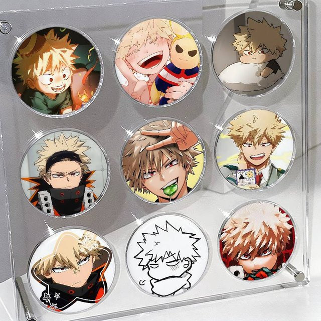 Kayou Brosche, Emaille, Rund, K-katsuki BakugouS Kawaii - Bild 1