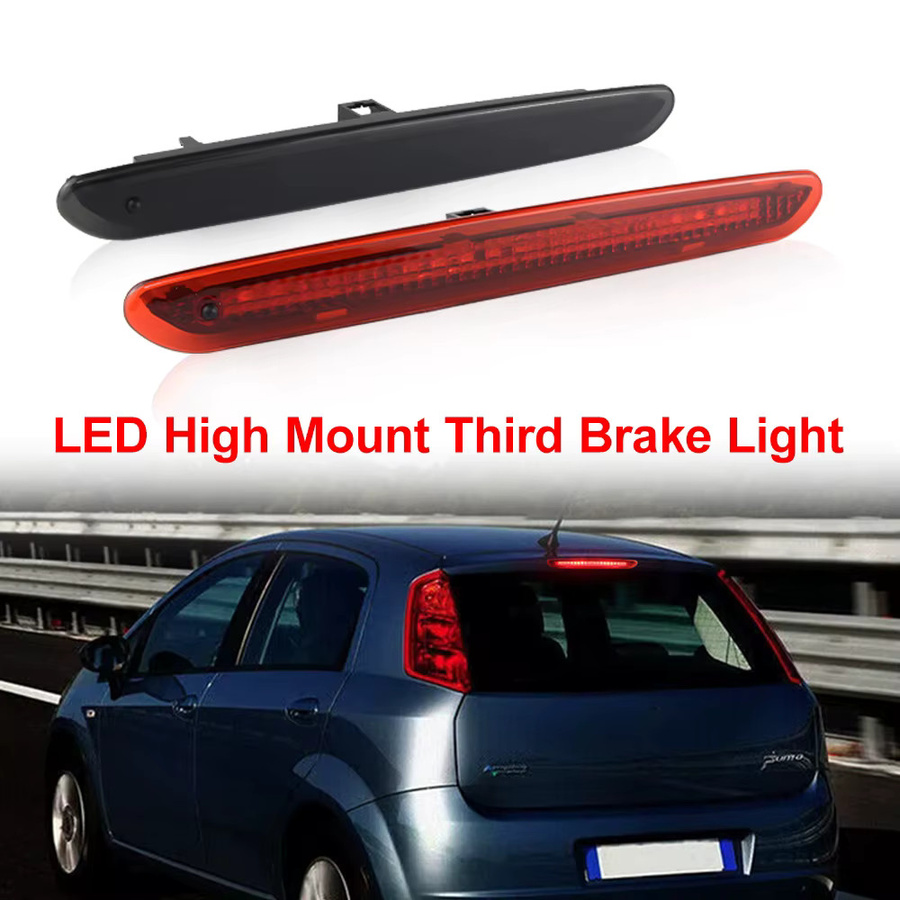 APMATAUTO LED High Level Drittes Bremslicht für Fiat Grande Punto Evo Abarth, Farbe: Rot/Geräuchert, OEM # 2122000407, 51974522 - Bild 4