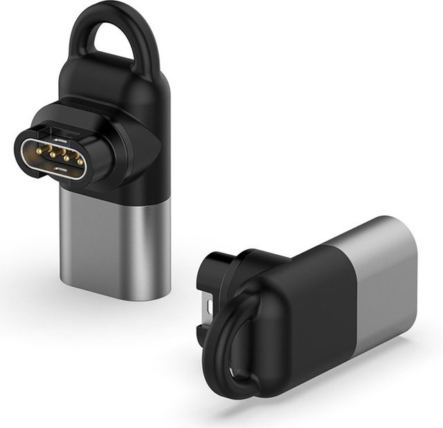 ZENHEO Ladegerät Adapter für Garmin Fenix 7/8/6/5, Forerunner 158/255 sowie Venu und Vivoactive mit Micro USB, iOS und Typ C Anschlüssen - Bild 1