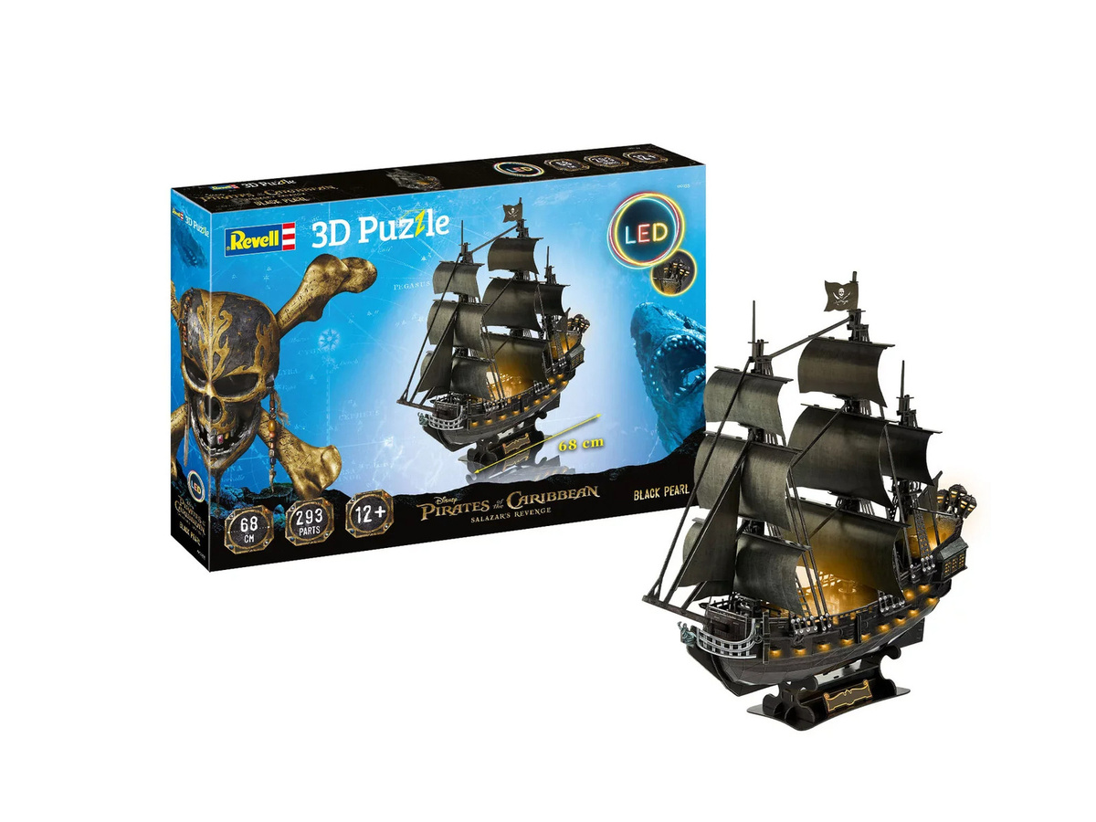 Revell 3D-Puzzle Black Pearl LED Edition mit LED-Beleuchtung 1-teiliges Set - Bild 3