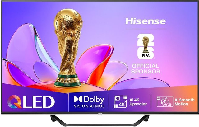 Hisense 43A79NQ QLED Smart TV in Schwarz mit 4K UHD, Wi-Fi und Bluetooth - Bild 1