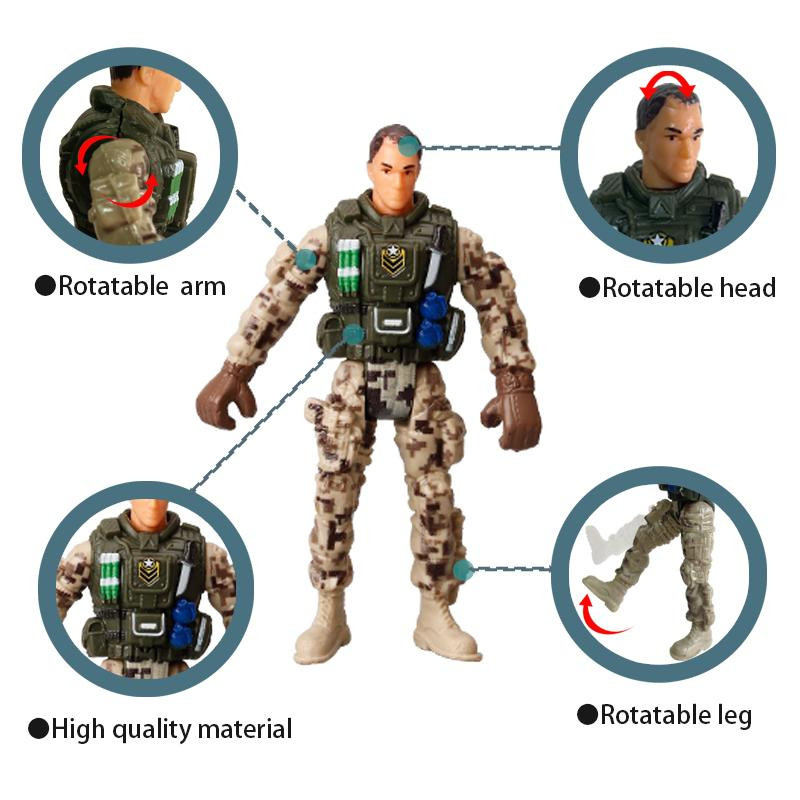 Yiran toy 1 Militär Actionfiguren Spielset 1:18 - Bild 2