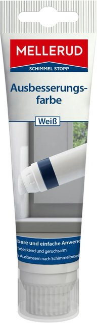 Mellerud Schimmel Stopp Ausbesserungsfarbe Weiss, 90 ml, schimmelresistent und lösungsmittelfrei - Bild 1