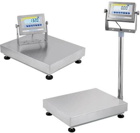 PCE Instruments PCE-EP 150P2 Digitalwaage in Schwarz und Silber aus Edelstahl mit einer Kapazität von 60 kg - Bild 1