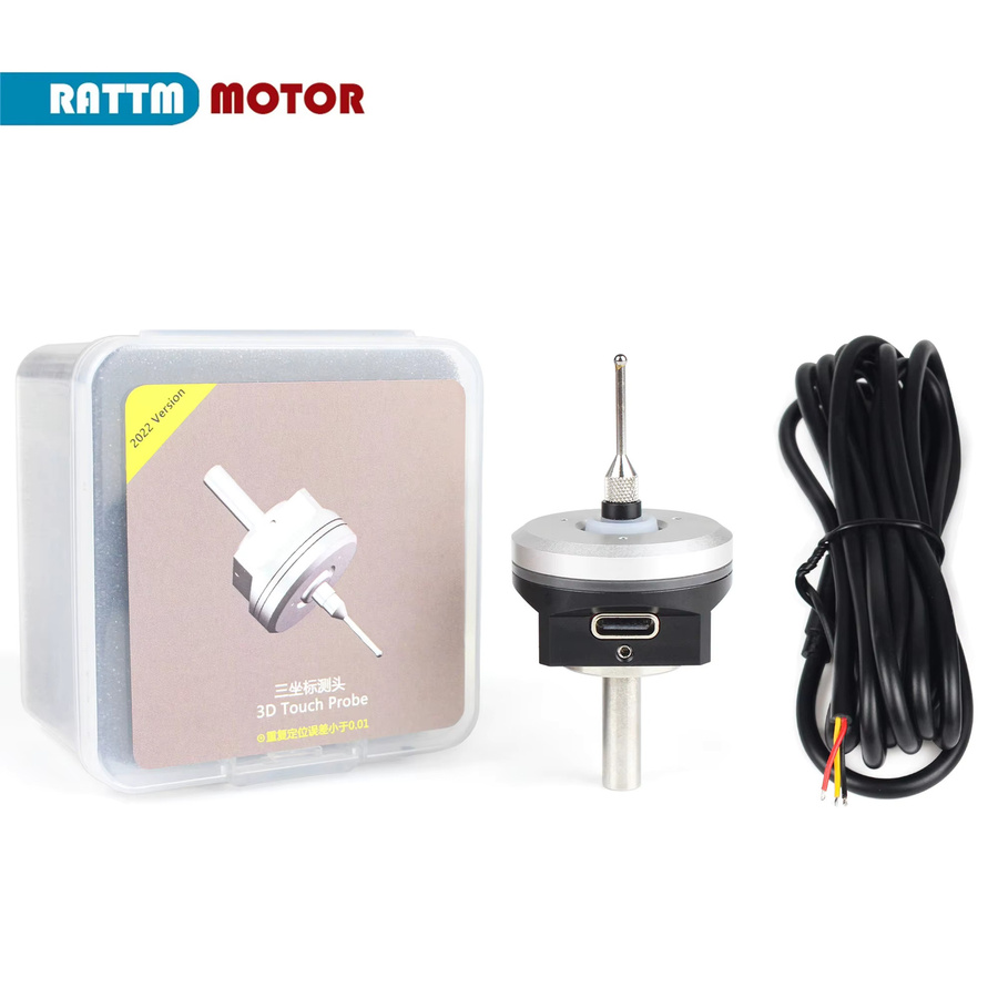 RATTMMOTOR 3D-Touch-Sonde Kantenfinder V5 NPN NO CNC mit Spitze, silber - Bild 2