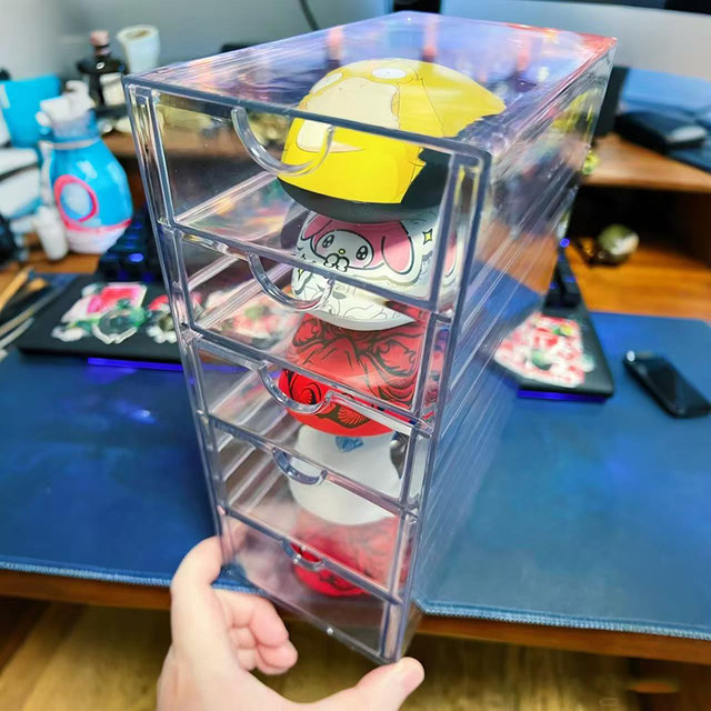 Staubdichte Maus-Aufbewahrungsbox als mehrschichtiges Display Rack für Gaming-Mäuse in Transparent, Vitrine-Ständer für mechanische und kabellose Mäuse - Bild 1