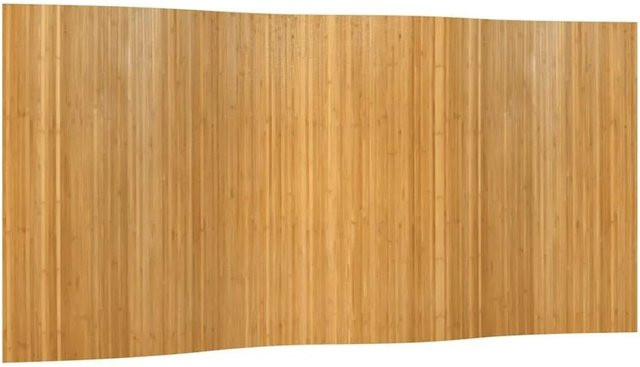 vidaXL Paravent aus Bambus in Natur, Breite: 400 cm, Höhe: 165 cm - Bild 1