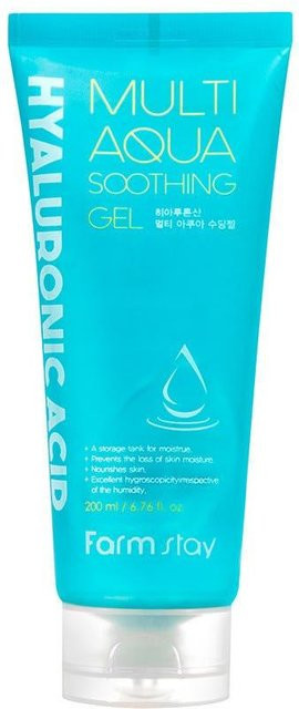 Farmstay Hyaluronsäure Multi Aqua Beruhigendes Gel, 200 ml, Trockene Haut - Bild 1