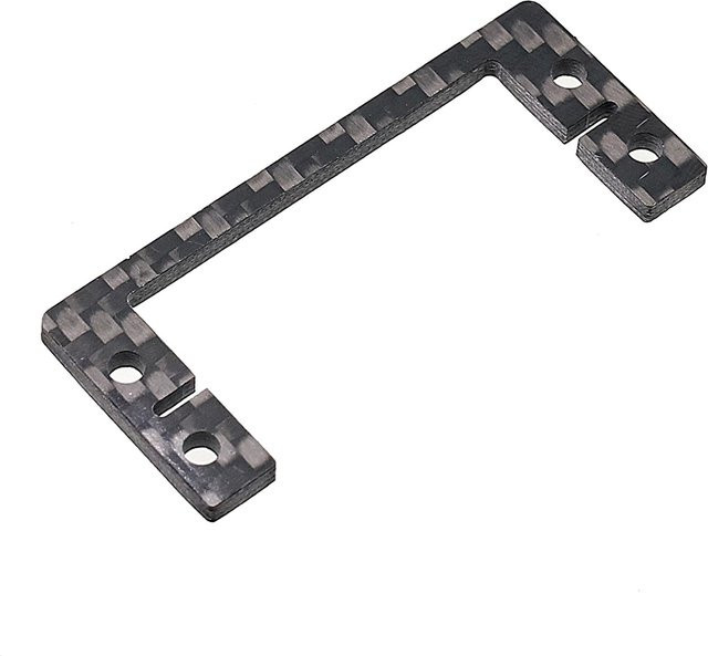 Tamiya Servohalterungsplatte aus Kohlefaser, Schwarz, Zubehör - Bild 1