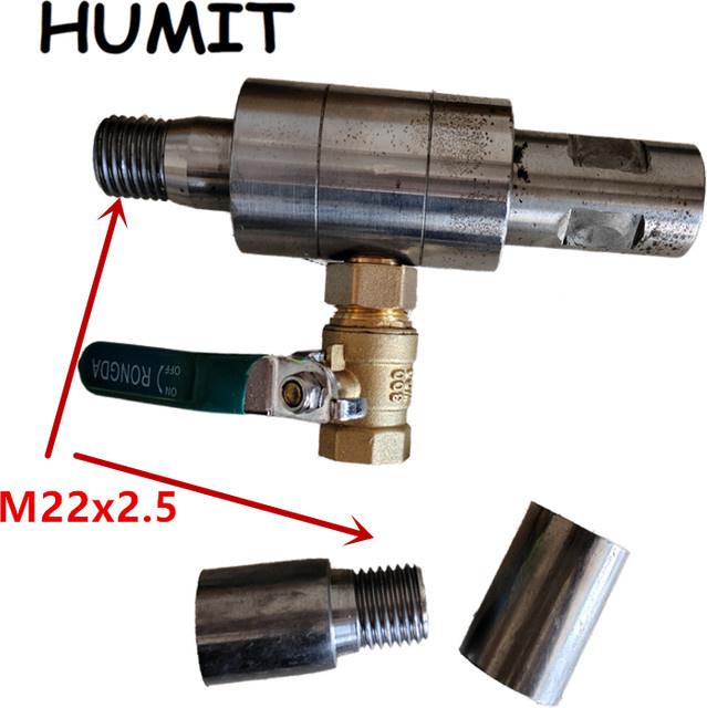 HUMIT Schwenkbare Injektor-Verbindung für Bohrrohr-Schweißmantel in Silber - Bild 1