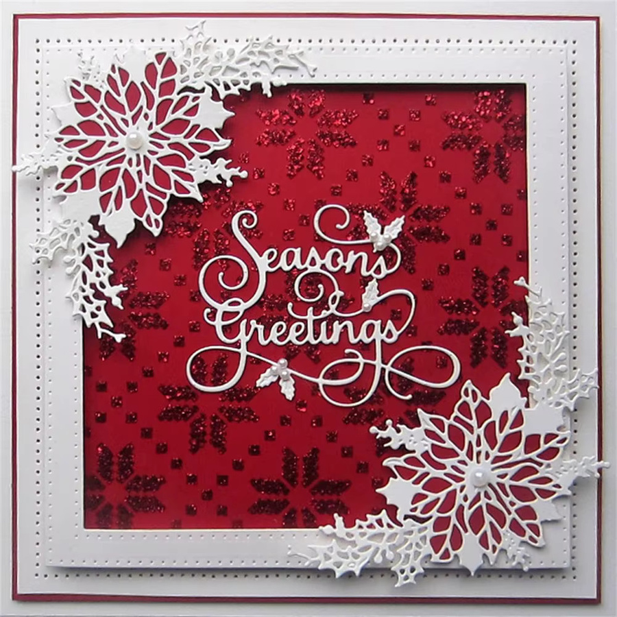 Metall-Stanzformen Frohe Weihnachten für DIY Scrapbooking und Kartenherstellung - Bild 2