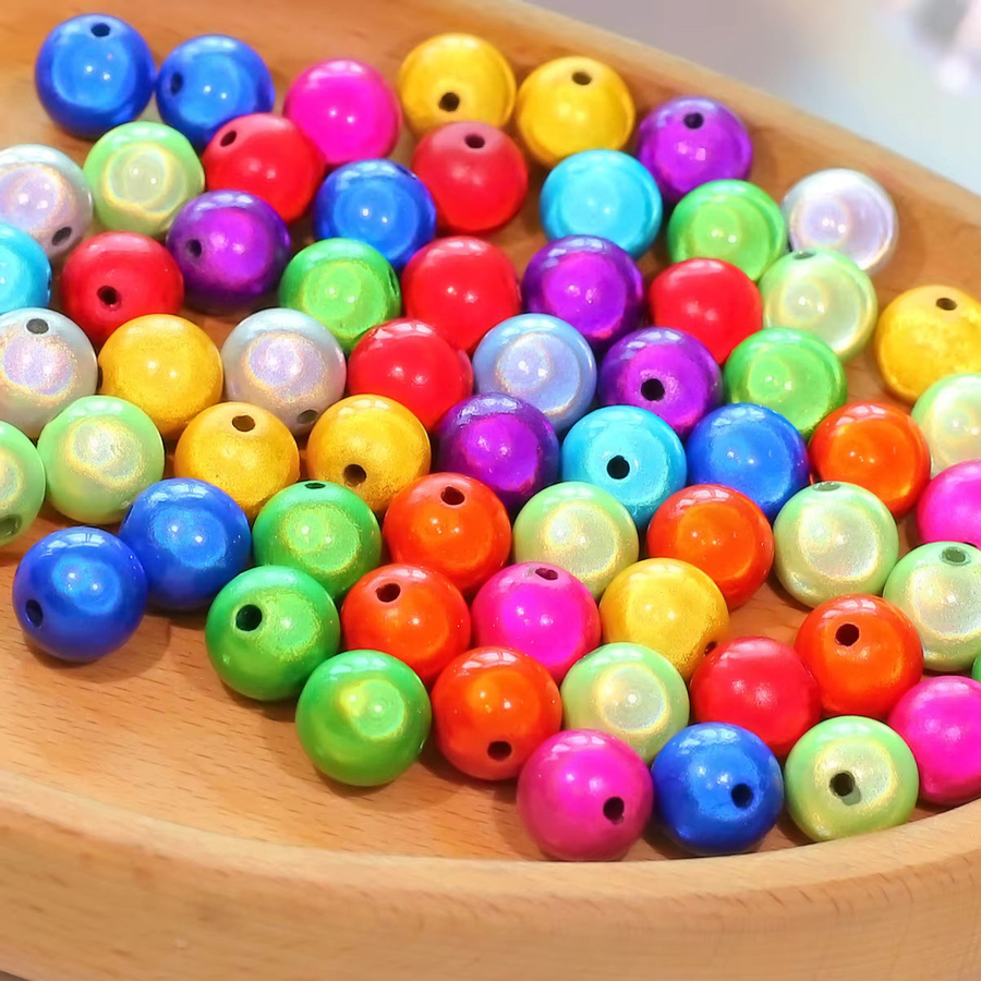 Beadia Acryl Bunte Reflektierende Laser Ball, Armband Halskette - Bild 2